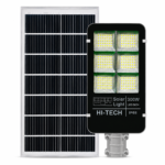 Đèn Đường Năng Lượng Mặt Trời 300W vỏ nhôm, Chip LED 5054, Sáng 15h, Tấm Pin Mono 60 x 35cm