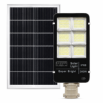 Đèn Đường Năng Lượng Mặt Trời 300W Chip Led 5730 vỏ nhôm, Sáng 15h, Tấm Pin Mono 60 x 35cm