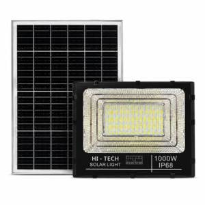 Đèn Năng Lượng Mặt Trời 1000W vỏ nhôm cao cấp, Sáng 15h, Tấm Pin Mono 67x 45cm