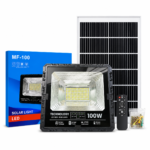 Đèn Năng Lượng Mặt Trời 100W vỏ nhôm cao cấp, Sáng trên 15h, Tấm Pin Mono to 53 x 35cm