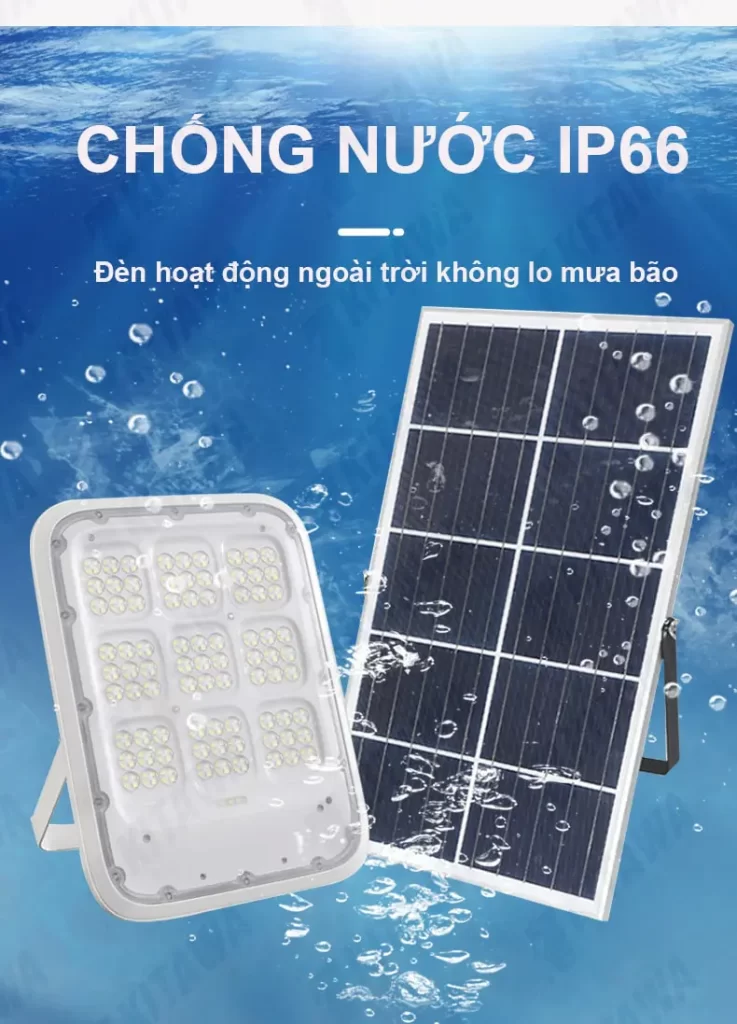 Đèn Năng Lượng Mặt Trời Dùng Trong Mùa Mưa