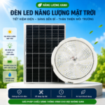 Đèn Năng Lượng Mặt Trời 800W Ốp trần, Chip 5730 Sáng 15h, Tấm Pin Mono 67 x 45cm