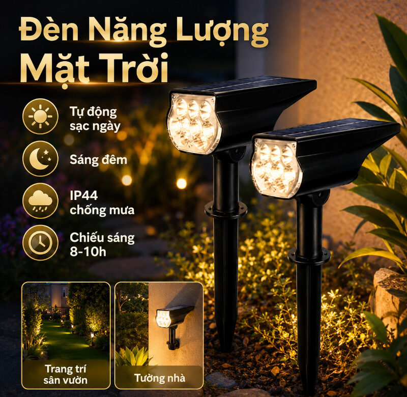 Đèn Năng Lượng Mặt Trời Dành Cho Trang Trí