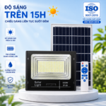 Đèn Pha Năng Lượng Mặt Trời 500W vỏ nhôm, Tấm Pin Mono 67 x 45cm