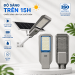 Đèn Đường Năng Lượng Mặt Trời 1000W vỏ nhôm, Tấm Pin Mono 67 x 45cm