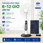 Quạt đứng năng lượng mặt trời KL300A Có Điều Khiển