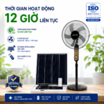 Quạt đuổi muỗi năng lượng mặt trời, tấm pin Mono 40x35cm